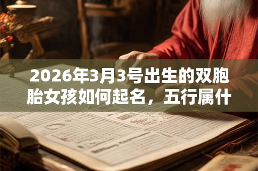 2026年3月3号出生的双胞胎女孩如何起名,五行属什么? 2026年3月3号出生的双胞胎女孩如何起名,五行属什么?
