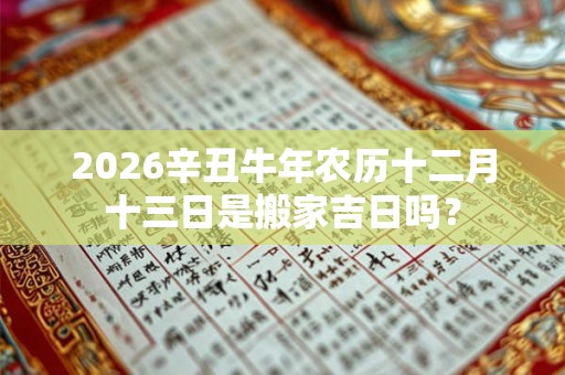 2026辛丑牛年农历十二月十三日是搬家吉日吗? 2026辛丑牛年农历十二月十三日是搬家吉日吗?