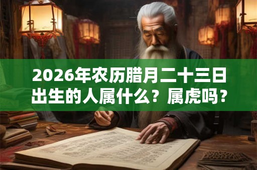 2026年农历腊月二十三日出生的人属什么？属虎吗？