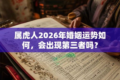 属虎人2026年婚姻运势如何，会出现第三者吗？