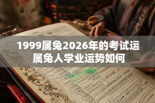 1999属兔2026年的考试运 属兔人学业运势如何