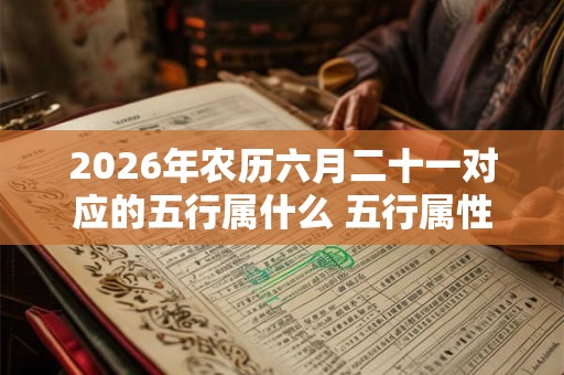 2026年农历六月二十一对应的五行属什么 五行属性查询