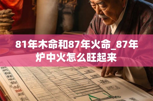 81年木命和87年火命_87年炉中火怎么旺起来