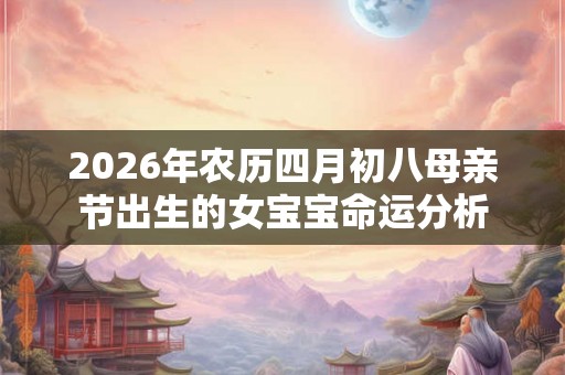 2026年农历四月初八母亲节出生的女宝宝命运分析