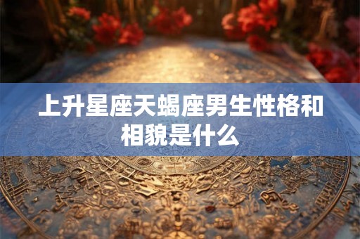 上升星座天蝎座男生性格和相貌是什么 上升星座天蝎座男生性格和相貌是什么