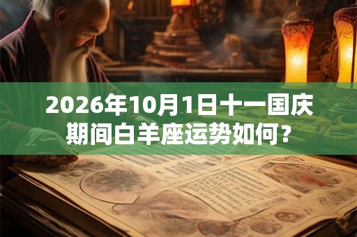 2026年10月1日十一国庆期间白羊座运势如何? 2026年10月1日十一国庆期间白羊座运势如何?