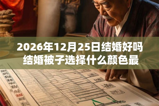 2026年12月25日结婚好吗 结婚被子选择什么颜色最佳