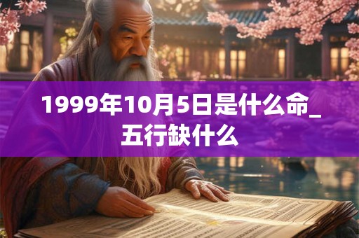 1999年10月5日是什么命_五行缺什么
