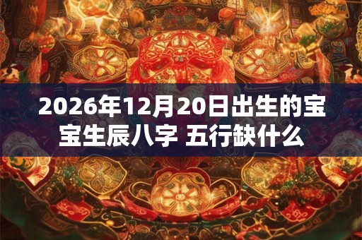 2026年12月20日出生的宝宝生辰八字 五行缺什么