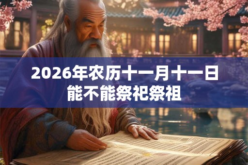2026年农历十一月十一日能不能祭祀祭祖