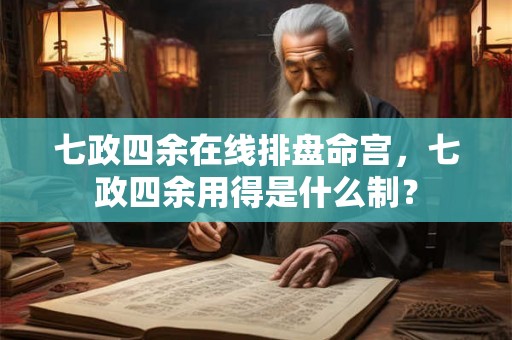 七政四余在线排盘命宫，七政四余用得是什么制？