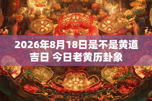 2026年8月18日是不是黄道吉日 今日老黄历卦象