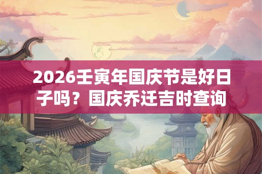 2026壬寅年国庆节是好日子吗？国庆乔迁吉时查询