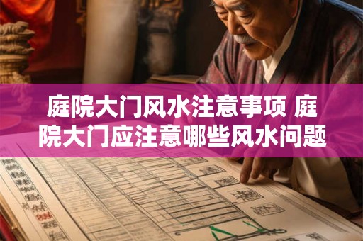 庭院大门风水注意事项 庭院大门应注意哪些风水问题