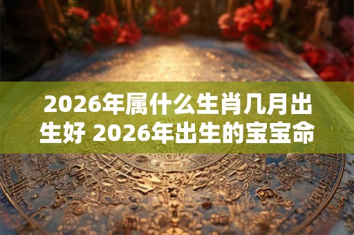2026年属什么生肖几月出生好 2026年出生的宝宝命运分析