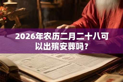 2026年农历二月二十八可以出殡安葬吗？