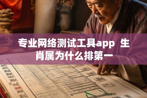 专业网络测试工具app  生肖属为什么排第一