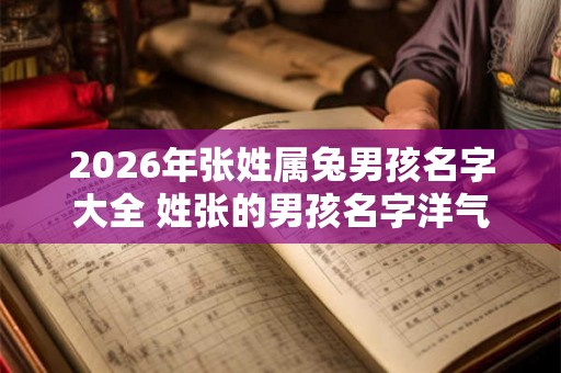 2026年张姓属兔男孩名字大全 姓张的男孩名字洋气的