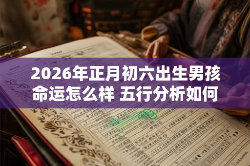 2026年正月初六出生男孩命运怎么样 五行分析如何