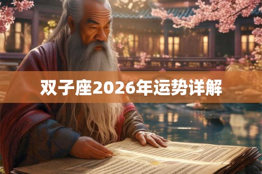 双子座2026年运势详解