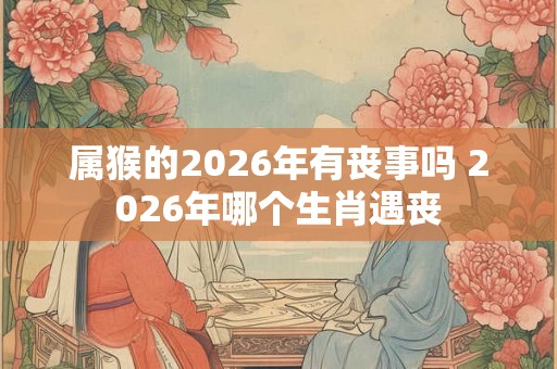 属猴的2026年有丧事吗 2026年哪个生肖遇丧