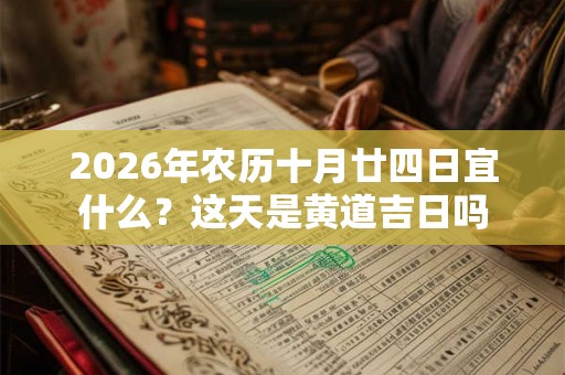 2026年农历十月廿四日宜什么？这天是黄道吉日吗