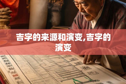 吉字的来源和演变,吉字的演变