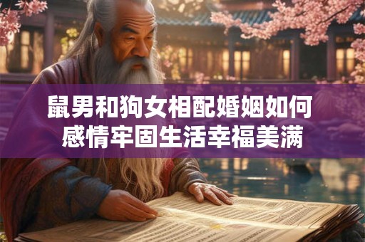 鼠男和狗女相配婚姻如何 感情牢固生活幸福美满