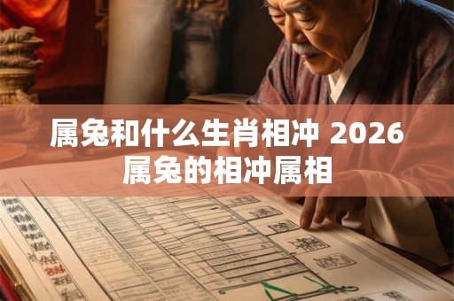 属兔和什么生肖相冲 2026属兔的相冲属相