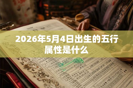 2026年5月4日出生的五行属性是什么