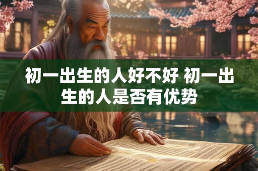 初一出生的人好不好 初一出生的人是否有优势