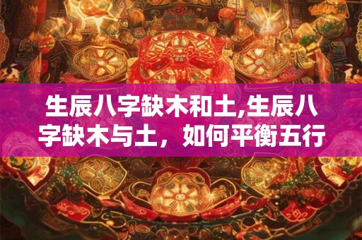 生辰八字缺木和土,生辰八字缺木与土，如何平衡五行？