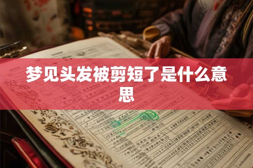 梦见头发被剪短了是什么意思