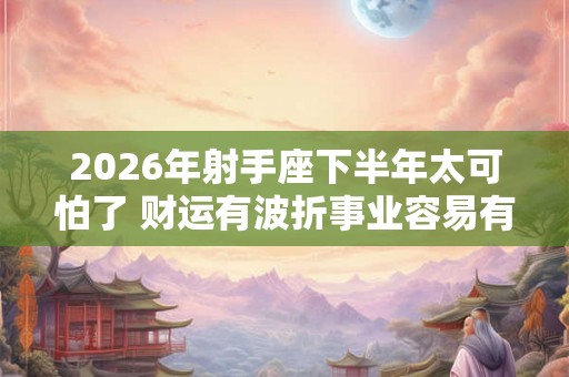 2026年射手座下半年太可怕了 财运有波折事业容易有改变 2026年射手座下半年太可怕了 财运有波折事业容易有改变