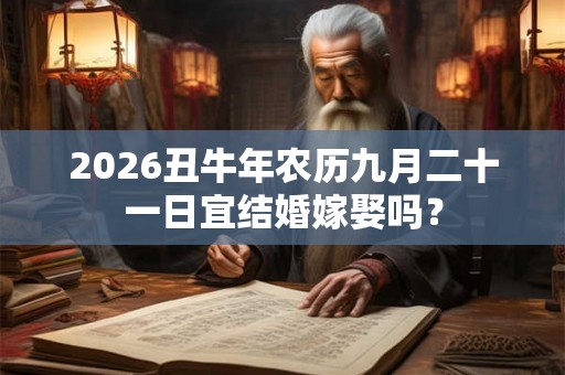 2026丑牛年农历九月二十一日宜结婚嫁娶吗？