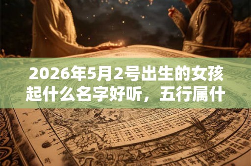 2026年5月2号出生的女孩起什么名字好听，五行属什么