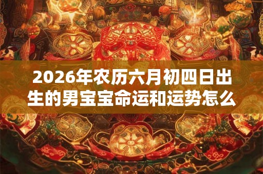 2026年农历六月初四日出生的男宝宝命运和运势怎么样