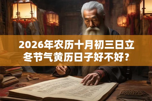 2026年农历十月初三日立冬节气黄历日子好不好？