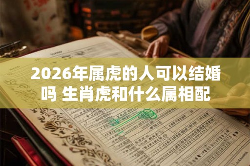 2026年属虎的人可以结婚吗 生肖虎和什么属相配