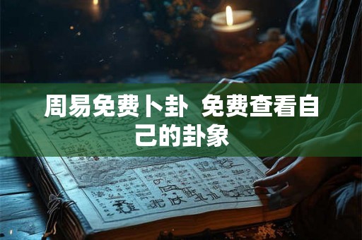 周易免费卜卦  免费查看自己的卦象