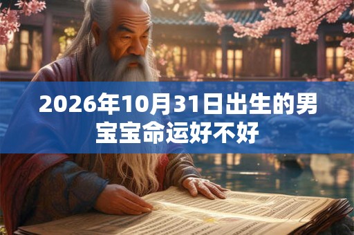 2026年10月31日出生的男宝宝命运好不好