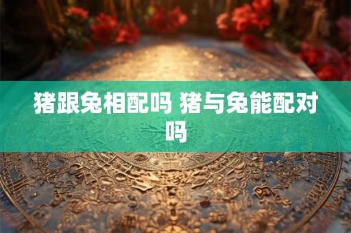 猪跟兔相配吗 猪与兔能配对吗