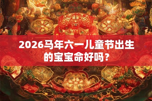 2026马年六一儿童节出生的宝宝命好吗？