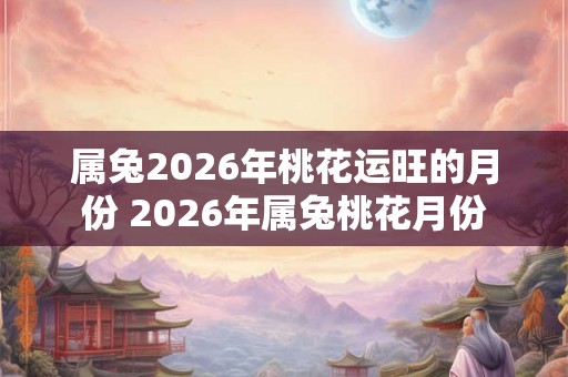 属兔2026年桃花运旺的月份 2026年属兔桃花月份 属兔2026年桃花运旺的月份 2026年属兔桃花月份
