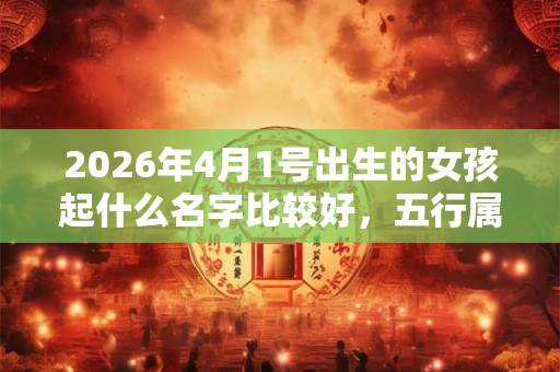 2026年4月1号出生的女孩起什么名字比较好，五行属什么
