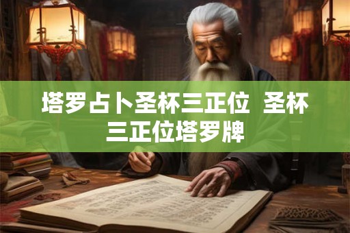 塔罗占卜圣杯三正位  圣杯三正位塔罗牌