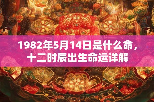 1982年5月14日是什么命，十二时辰出生命运详解