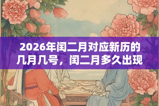 2026年闰二月对应新历的几月几号，闰二月多久出现一次？