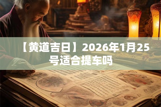 【黄道吉日】2026年1月25号适合提车吗