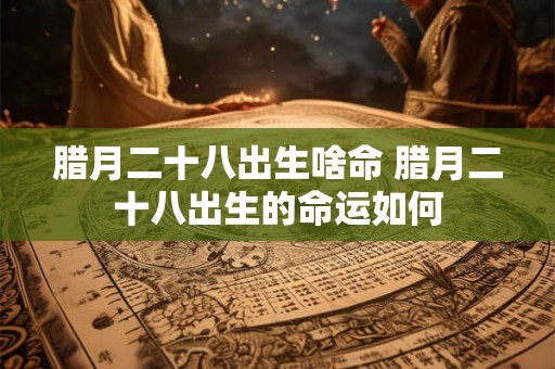 腊月二十八出生啥命 腊月二十八出生的命运如何